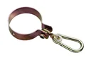 Schaukelhaken gelb-verzinkt Ø100 mm, Stärke 3 mm mit Karabiner für Rundholz