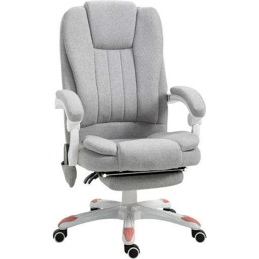 "Drehstuhl mit Massagefunktion, hellgrau image"