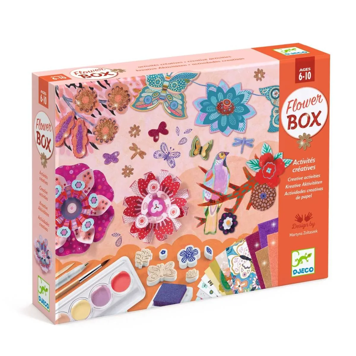 Djeco Bastelset, Kreativitätsset, Multi Activity Kit - Blumengarten