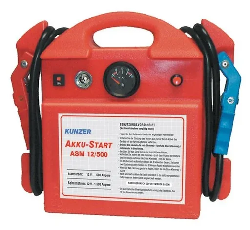 "Akku-Start 12V/ 1500/ 500A - tragbare Starthilfe image"