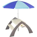 Delta Sand & Wasser Picknicktisch (inkl. Sonnenschirm)