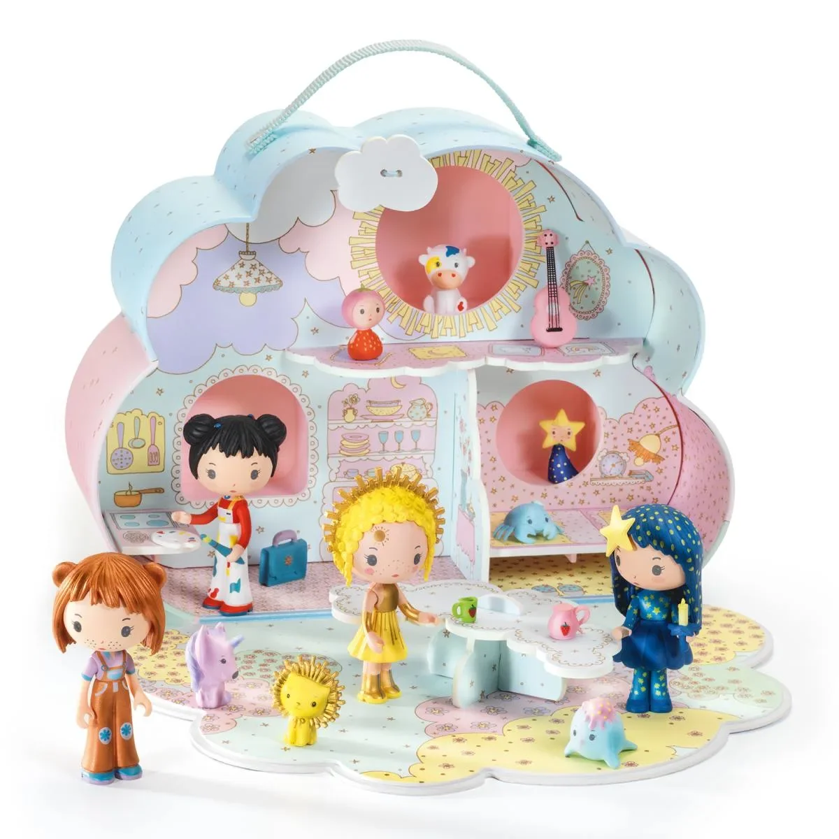 "Djeco Kinderspielzeug, Puppenhaus, Dollhouse - Tinyly: Sunny & Mia Haus image"