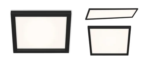 "LED Deckenleuchte, viereckig, 44,5 cm CCT, 24 Watt, schwarz image"