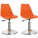 Esszimmerstühle 2-Sitzer Kunstleder orange