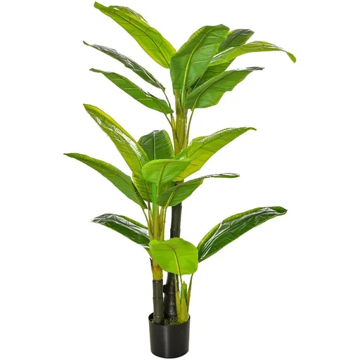"künstliche Pflanzen 150 cm künstlicher Bananen Baum Kunstpflanze Zimmerpflanze Dekopflanze Büropflanze Kunststofftopf fü image"