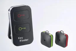 Duo-Schlüssel-Finder, 1 Sender mit 2 Empfängern, Schwarz, 15 Meter