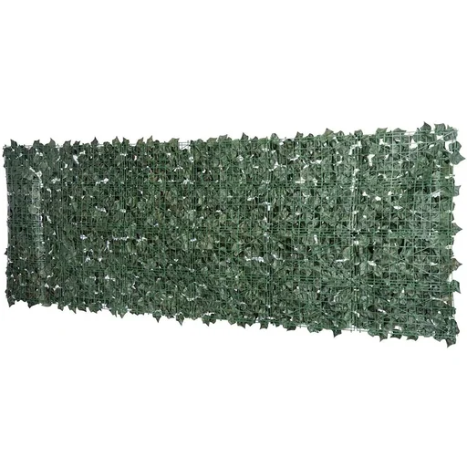 "Sichtschutz Künstliche Hecke Wanddekoration 1x3m Dunkelgrün image"