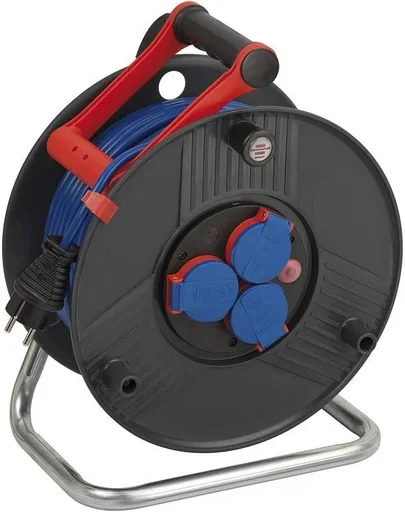 "Kabeltrommel Garant IP44, Durchmesser 290mm, 50m blaues Bremaxx Kabel image"