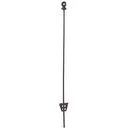 Ovaler Stahlmast mit Ringisolator, 106Cm (10 Stück)