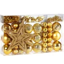 Christbaumschmuck - Christbaumschmuck - gold 66 Stk.