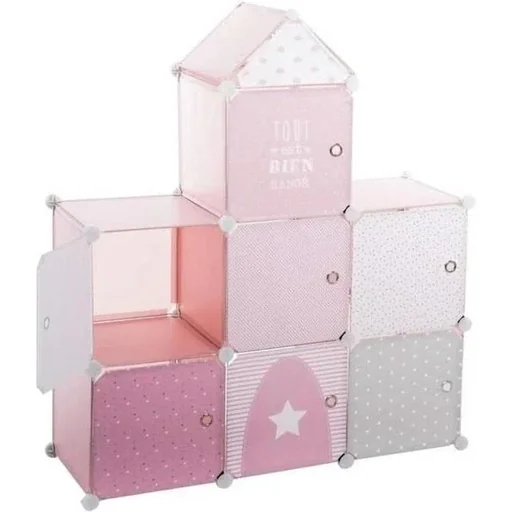 "Aufbewahrungsschrank - Schloss - Rosa image"