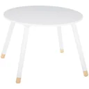 Kindertisch Rund - weiß - 60x60x43 cm