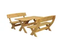 Holz-Garnitur München honigbraun