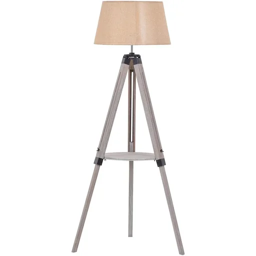 "Stehleuchte stehend mit Regal, Natural Beige image"