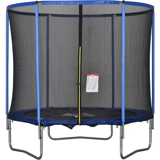"Trampolin mit Sicherheitsnetz blau, schwarz image"