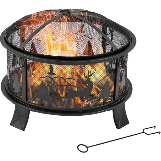 "Feuerkorb mit Deckel 60 x 46 cm image"