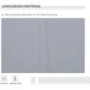 manuelle Gelenkarmmarkise 395 cm Markise mit Handkurbel Balkonmarkise Sonnenschutz Wandmontage Balkon Alu Grau 395 x 245