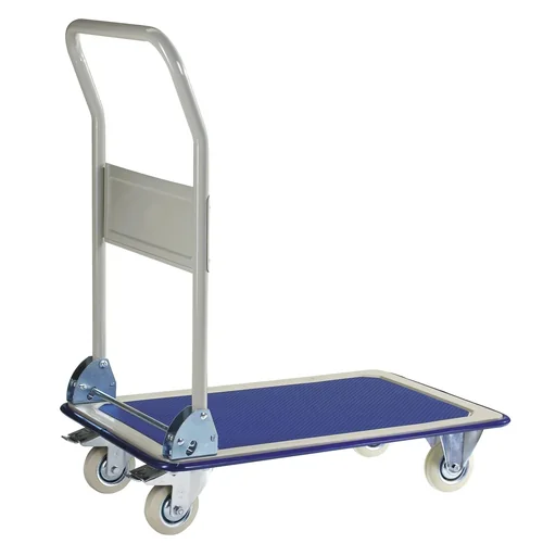 "Schiebegriffwagen mit Stahlplattform Ladefläche 740 x 480 mm image"