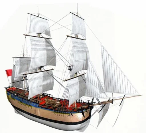 "Baukasten HMS Endeavour 1:50 image"