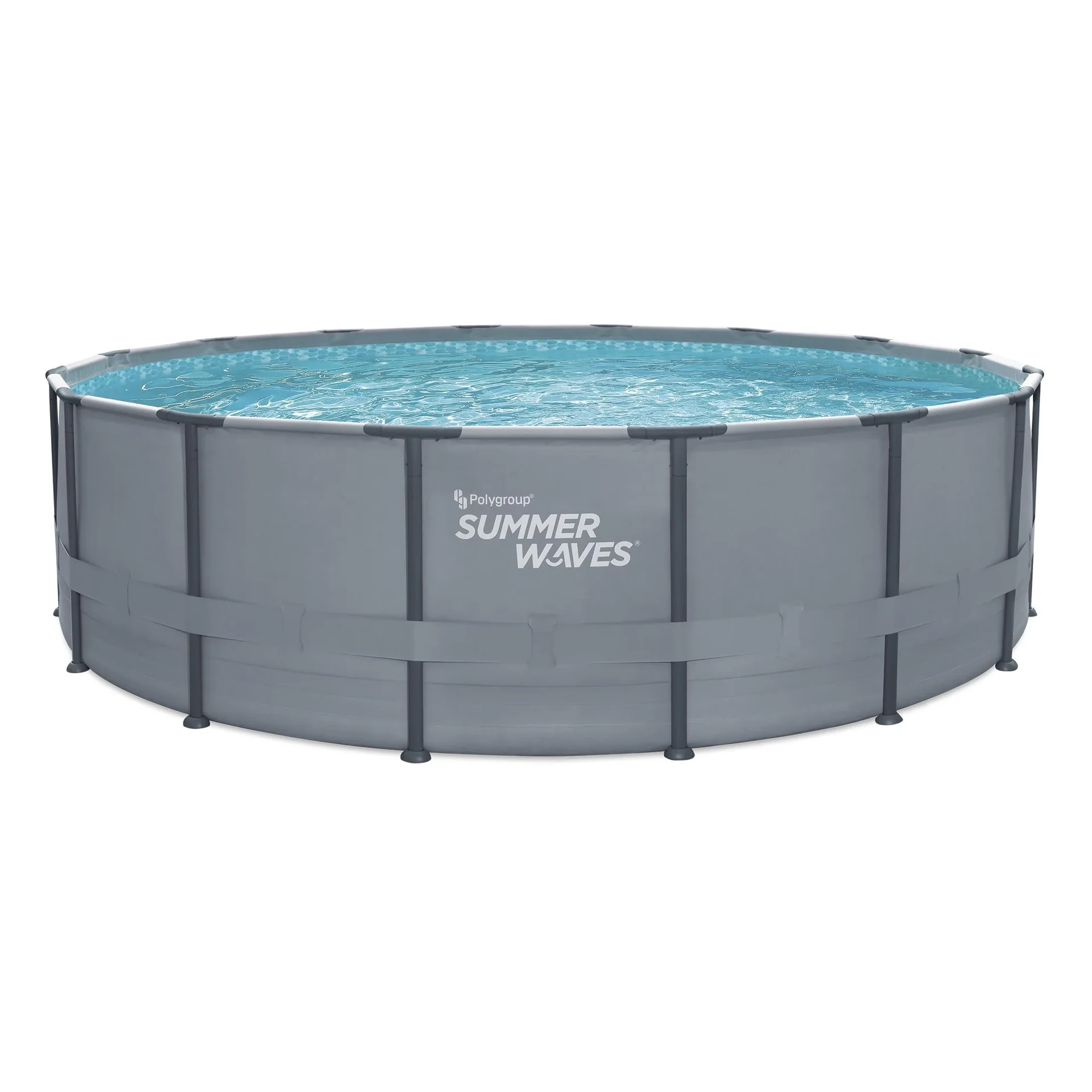 Summer Waves Elite Frame Pool Ø488 x 122 cm anthrazit