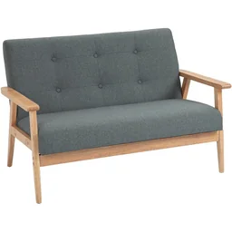 2 Sitzer Sofa Zweisitzer Stoffsofa Doppelsofa Polsterung Loveseat kompaktes Desi