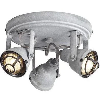 "Deckenleuchte Bente 3-lichts industriell beton gris inkl. 3 x 4W LED Ø 21,5 cm image"