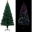 Weihnachtsbaum mit Standard 210 cm Faseroptik grün