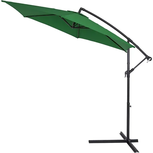 "Sonnenschirm Aluminium Ø 300cm grün mit UV-Schutz 40+ image"