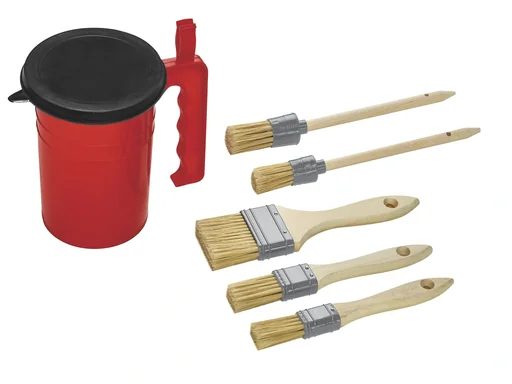 "Pinsel-Set, 6-teilig im Topf image"