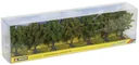 Obstbäume, grün, 7 Stück, ca. 8 cm hoch