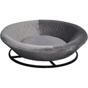 Pawhut Hundesofa in Beckenform grau