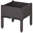 Hochbeet in Rattan-Optik