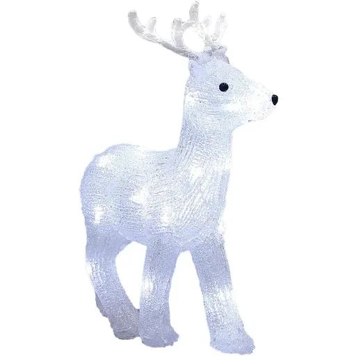 "Weihnachtsdekoration Weihnachtsbeleuchtung 3D beleuchtetes Rentier - LED Rentier 25 x 9 x 32 cm image"