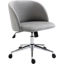 Drehstuhl Polsterstuhl Chefsessel 150 kg Belastbarkeit eingestellte Sitzhöhe Samt 56 x 52,5 x (72 81) cm