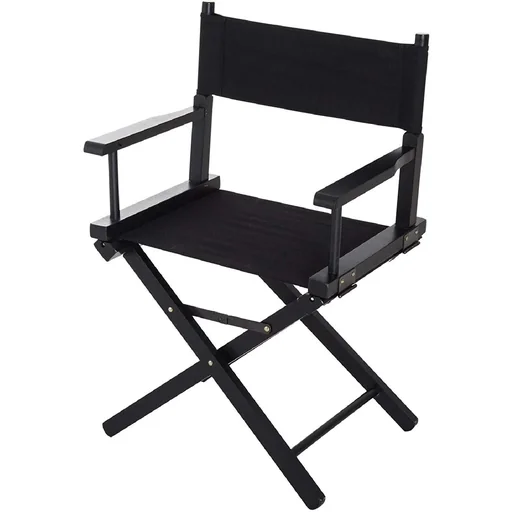 "Gartenstuhl Klappbar Regiestuhl Landhaussessel H83cm Buche Schwarz image"