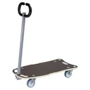 Transporthilfe MM 1187, 80 x 40 x 14,5 cm, softe Rollen Ø 100 mm, Rollenlager, Multiplex FSC®, Tragkraft 300 kg