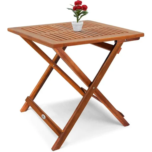 "Beistelltisch - Bistrotisch - Akazienholz - 70x70x73cm - klappbar image"