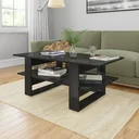 Couchtisch 110x55x42 cm Hochglanz schwarz Spanplatte