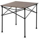 Campingtisch mit Holzmaserung dunkelbraun