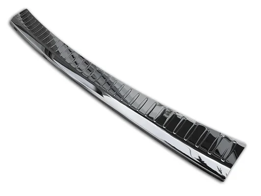 "Edelstahl Ladekantenschutz, Mercedes E Klasse W 212, FL, T-Model, 2013-2016 - hochglanz schwarz. image"