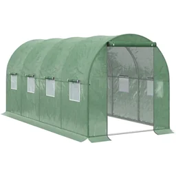 Foliengewächshaus begehbares Gewächshaus 4 x 2 m Polytunnel Folientunnel Treibha