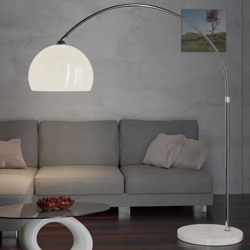 "Bogenlampe -220cm verstellbar mit Marmorsockel image"