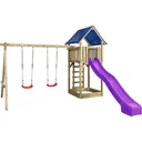Spielgerät Jonas mit Rutsche violet