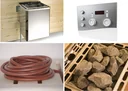 Saunaofenset 2 - 7,5 kW OS mit Ofenanschlußkabel