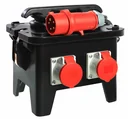 Baustellenstromverteiler Protek PRCD-S, 2m, 4 Schutzkontaktsteckdosen 230V, 2 CEE-Steckdosen 400V, 16A
