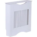 Heizkörperverkleidung Abdeckung Heizungsabdeckung MDF Weiß 78 x 19 x 80,5 cm
