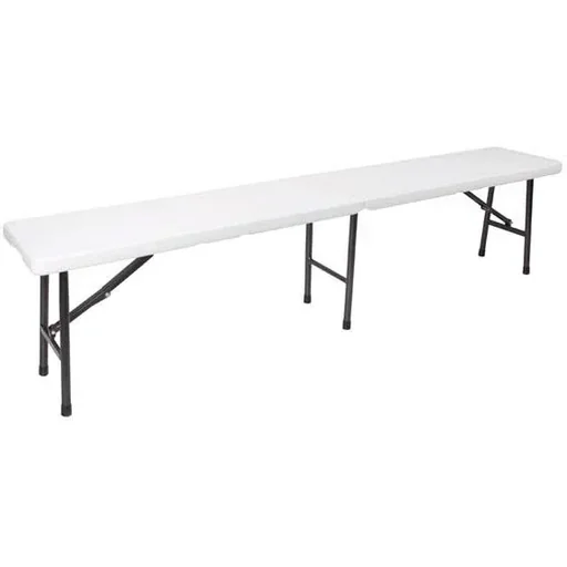 "Klappbare Bank - Klappbare Bank - 180 x 25 x 43 cm - Weiß image"