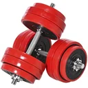 Hantelset 20/30KGS 2-IN-1 Hanteln&Langhanteln verstellbar Gewichtheben für Zuhause Fitness Muskel Stahl PP-Kunsstoff Eis