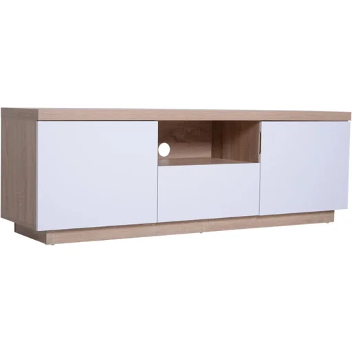 "Fernsehtisch Fernsehschrank TV-Board Lowboard TV-Schrank Unterschrank 1 x Schublade 2 x Schränke 150 x 39 x 50 cm image"