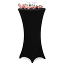 Tischabdeckung schwarz Ø70cm